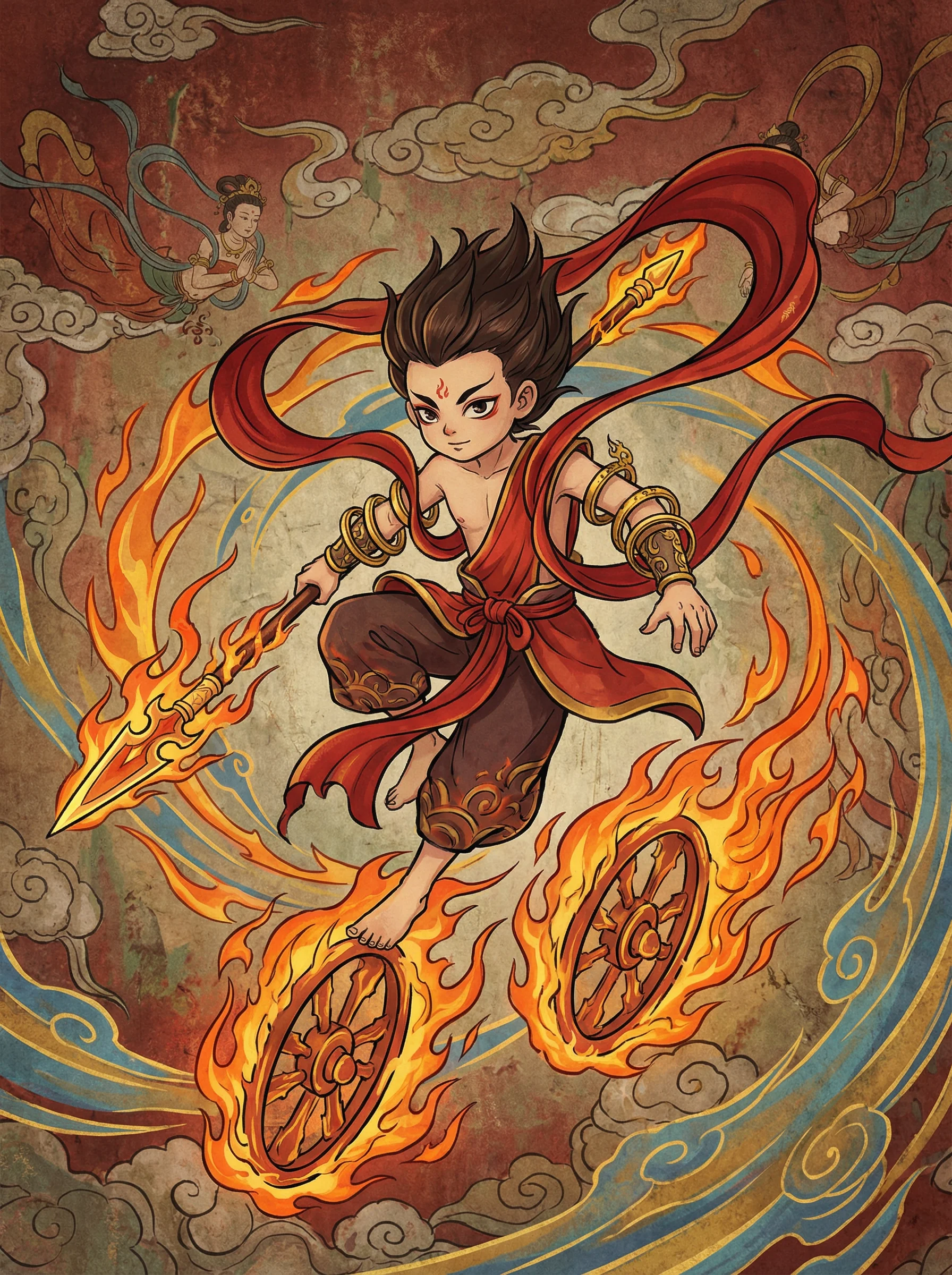 哪吒 - 九色 封神榜阐教动漫角色